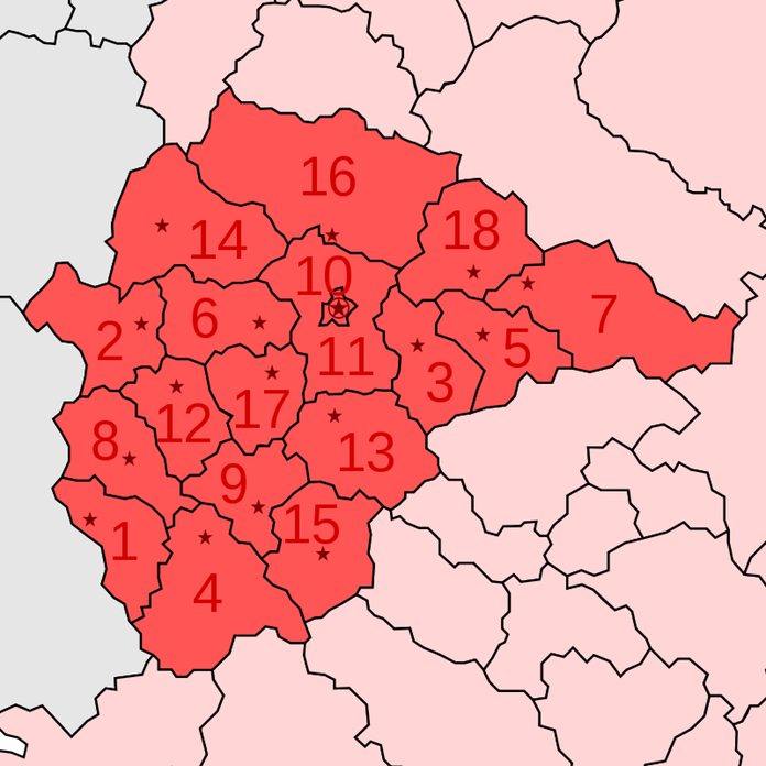 01. Central Federal District numbered